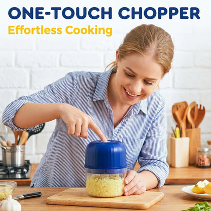 Portable Electric Garlic & Vegetable Chopper – USB Rechargeable Mini Food Processor