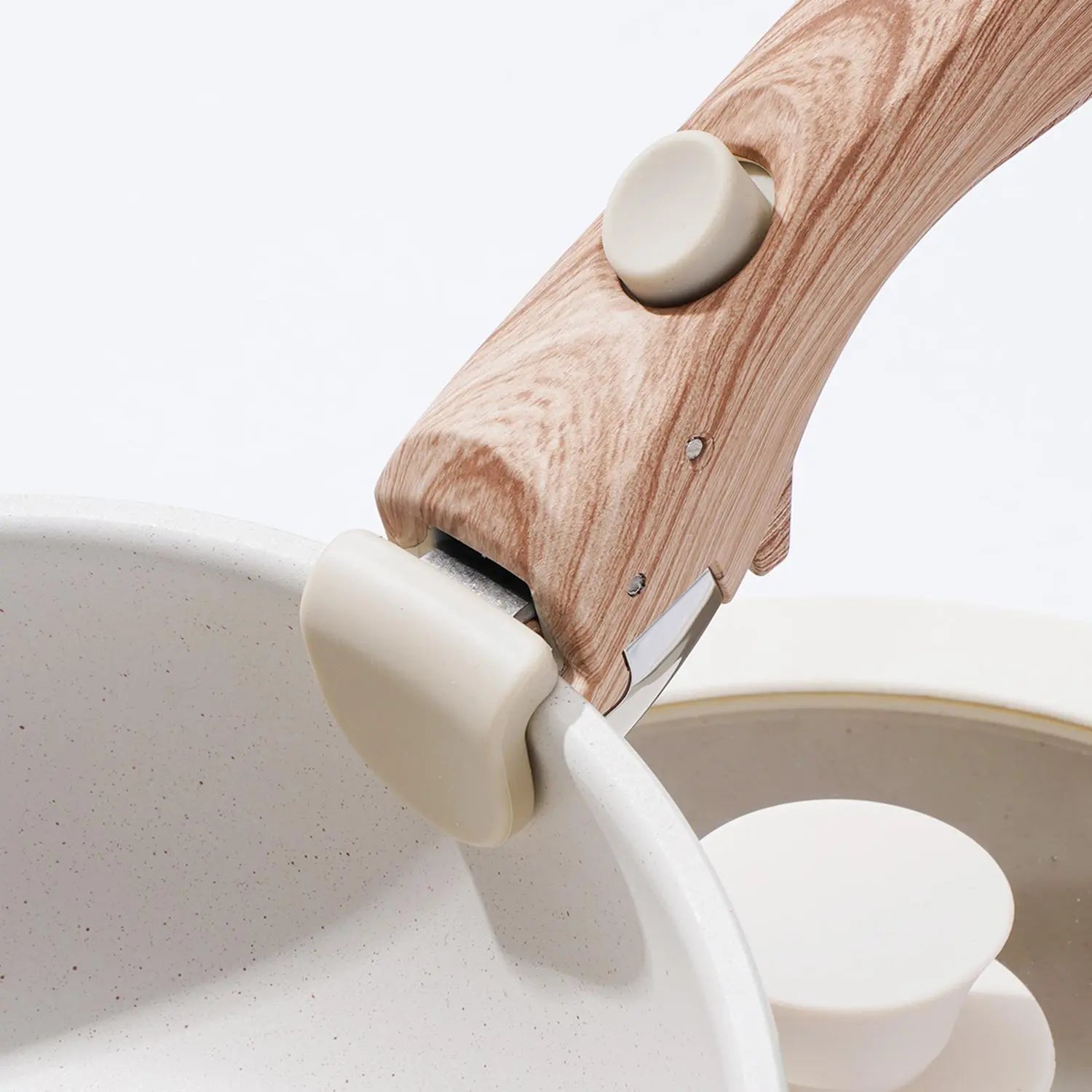 Portable Detachable Handle Aluminum Alloy Cookware Set with Lid and Frying Pan, Complete Kitchen Cooking Pots and Pans Collection