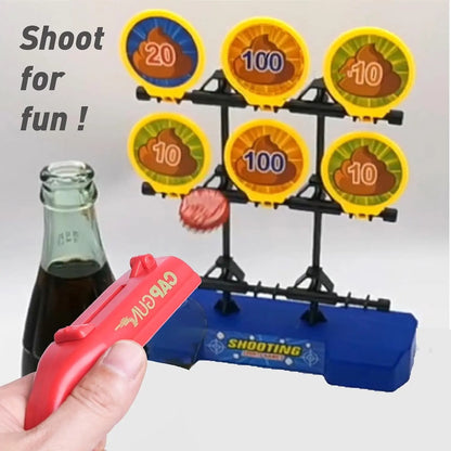 Lightweight ABS Plastic Kitchen Bar Utensil - Novelty Beer Bottle Opener Cap Gun, Ergonomic Design, Extended Shooting Range, Ideal Gift for Beer Enthusiasts, Camping & BBQ Events