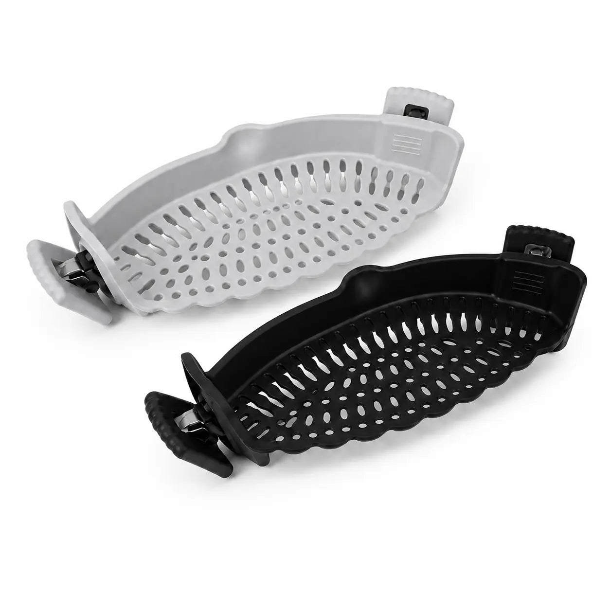 Silicone Clip-On Colander and Strainer for Pots, Pans, and Bowls - Ideal Kitchen Tool for Draining Pasta and Vegetables