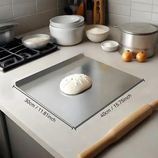 Food Grade Titanium Metal Cutting Board - Durable Large Kitchen Chopping Block for Meat, Fruits, Vegetables, and Baking - Easy to Clean for Everyday Cooking